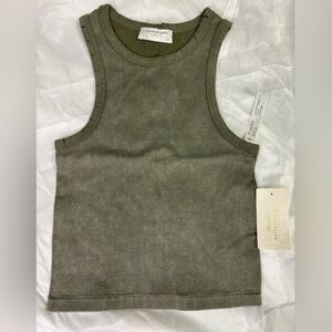 NWT Altar'd State Green Seamless Ribbed Tank Top - S/M